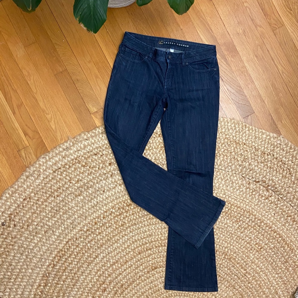 Lauren Conrad Dark Wash Flare Jeans Size 8